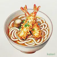 大海老天(2尾)味噌煮込みうどん(単品)