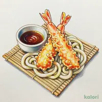 大海老天ざるうどん