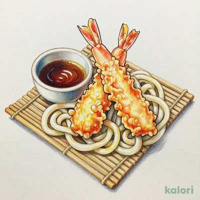 大海老天ざるうどん