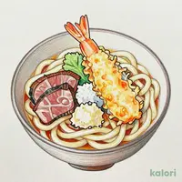 大海老天牛肉とろろうどん