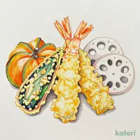 天ぷら5種盛り