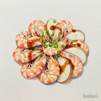 小海老と長芋のポン酢がけ