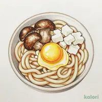松茸月見とろろうどん