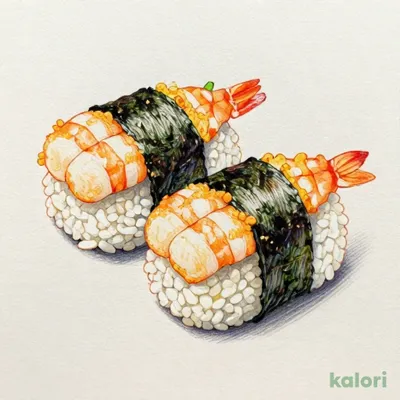 海老天手巻き(2貫)