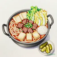 Beef Sukiyaki Udon Hot Pot Set Meal