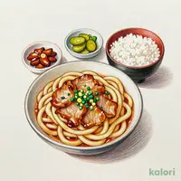 豚肉入り味噌煮込みうどん定食