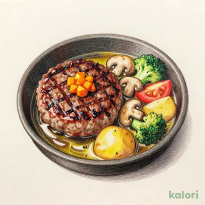 【店舗限定】ハンバーグときのこのアヒージョ