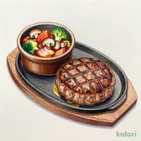 【店舗限定】ハンバーグときのこのアヒージョセット