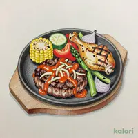 Assorted Charcoal-Grilled Lunch Plate