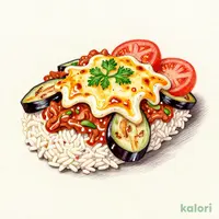 ナスとトマトのミートドリア(ランチスープ付)