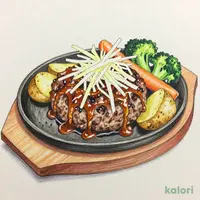 Japanese-Style Hamburg Steak Lunch