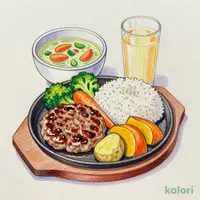 Genkotsu Club (Char-grilled Hamburger Set)