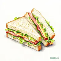 たっぷりレタスのダブルサンド