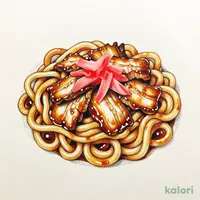 和風豚焼きうどん