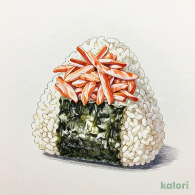Hand-Rolled Rice Ball, Flaked Salmon