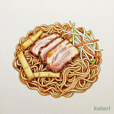 醤油ラーメン風焼きそば
