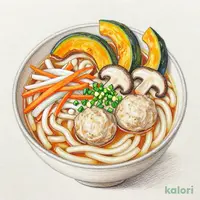 成城石井自家製 鶏つみれとかぼちゃの味噌仕立てうどん