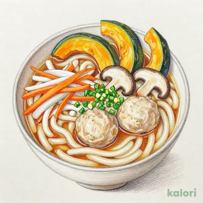 成城石井自家製 鶏つみれとかぼちゃの味噌仕立てうどん