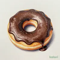 濃厚チョコレートソース使用 チョコドーナツ 1個