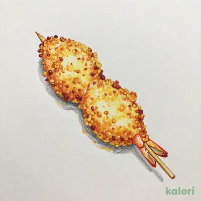 Deep-Fried Shrimp Skewer