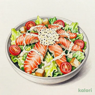 サーモンシーザーサラダ