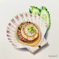 ホタテひもワサビ