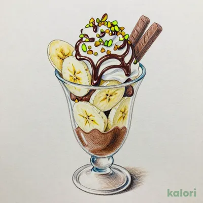 バナナチョコレートパフェ