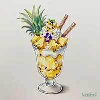 Pineapple & Coconut Parfait (with Nata de Coco)