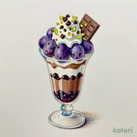 ナガノパープルのショコラパフェ