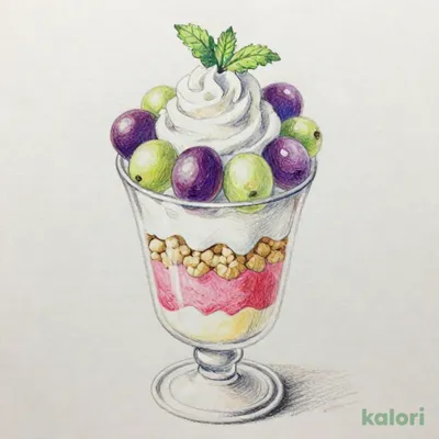 3種のぶどうパフェ