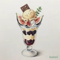 ビオレソリエスとチャイのパフェ