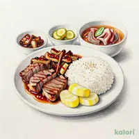 牛たん＆牛カルビ御膳