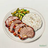 Premium Thick-Sliced Grilled Beef Tongue (120g) with Grated Yam