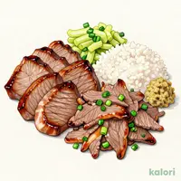 上たん焼きとねぎまぶし定食（ランチ・とろろ付）