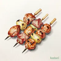 本日の5種串焼盛り合せ　塩