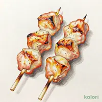 鶏もも串　塩（２本）