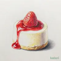 レアチーズケーキ ～ストロベリーソースがけ～