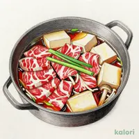 近江牛のすき焼き鍋