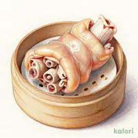 豚足の蒸篭蒸し