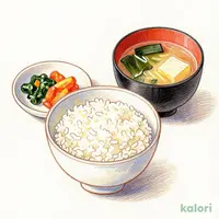 Rice Set (Rice, Miso Soup, Pickles)