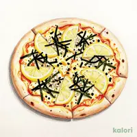 Shirasu and Aosa Seaweed Salt Lemon Pizza