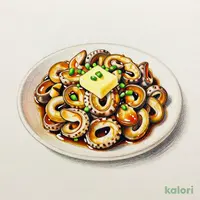 つぶ貝の醤油バター焼