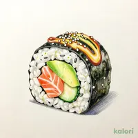 カリフォルニアロール（オランダ島サーモン）