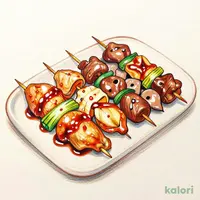 串焼盛り合せ ６種 たれ