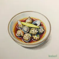 北海道産磯つぶ漬け