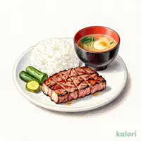 Charcoal-Grilled Kuroge Wagyu Steak Set Meal