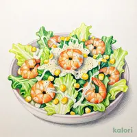 Shrimp and Corn Caesar Salad