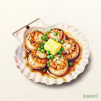 帆立の醤油バター焼