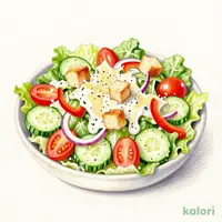 Colorful Vegetable Caesar Salad