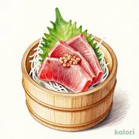 桶刺し 赤鉄火とまぐろたたき